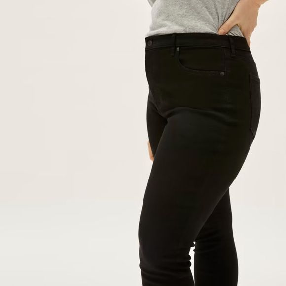NWT Everlane The Curvy High-Rise Skinny Jean in Black, Size  26 - Picture 4 of 8